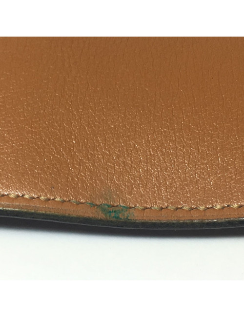 HERMES vintage belt in navy leather