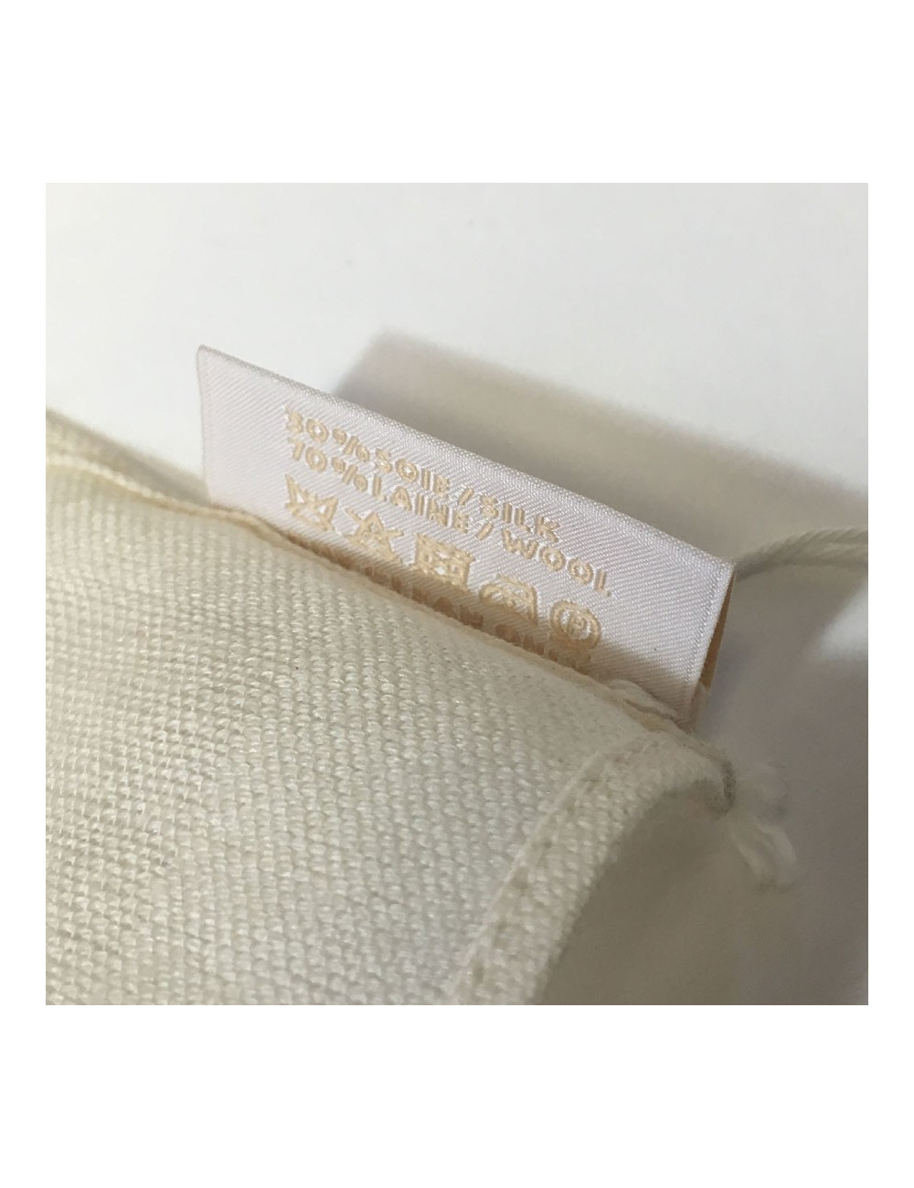  Etole CHLOE en laine et soie écru