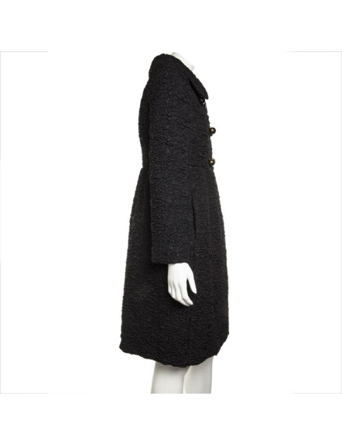 PRADA coat in black blistered fabric  40 IT / T 36 FR