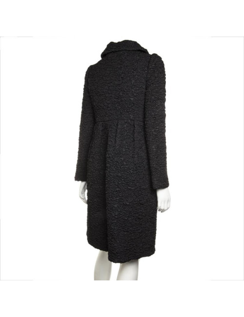 PRADA coat in black blistered fabric  40 IT / T 36 FR