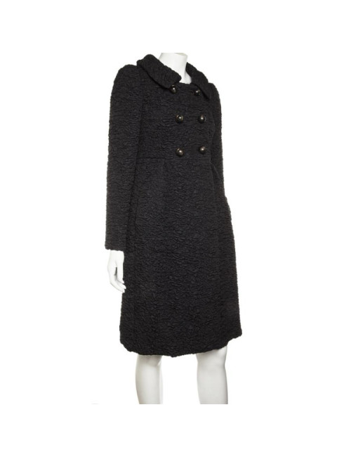 PRADA coat in black blistered fabric  40 IT / T 36 FR