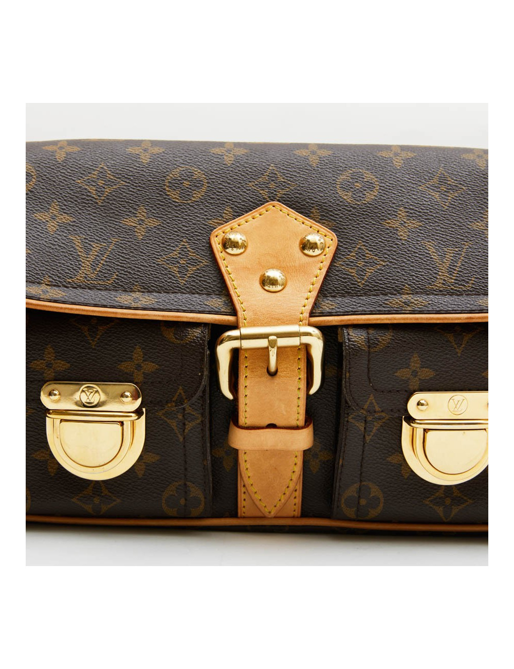 Sac cartable LOUIS VUITTON toile monogram marron