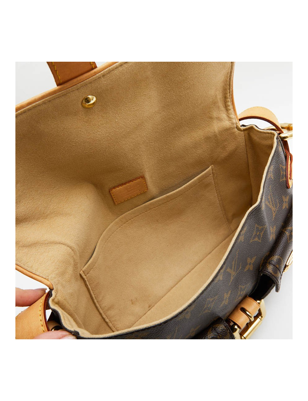 Sac cartable LOUIS VUITTON toile monogram marron