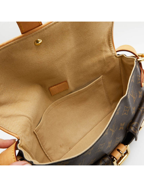 Sac cartable LOUIS VUITTON toile monogram marron