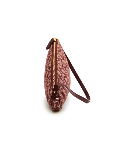 Sac "selle" CHRISTIAN DIOR monogram bordeaux