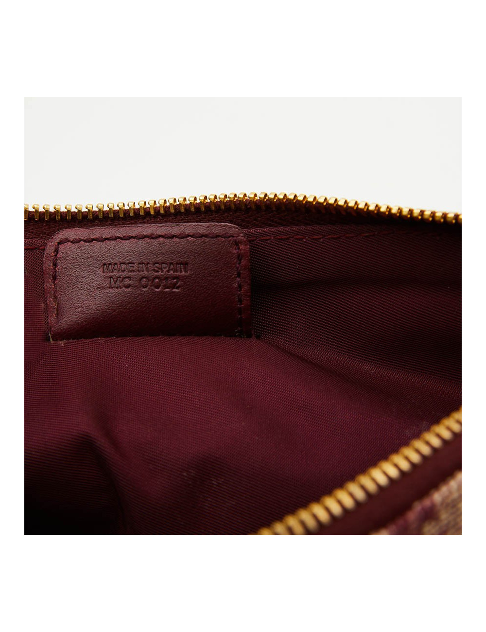 CHRISTIAN DIOR 'Saddle' Bag in bordeaux monogram canvas
