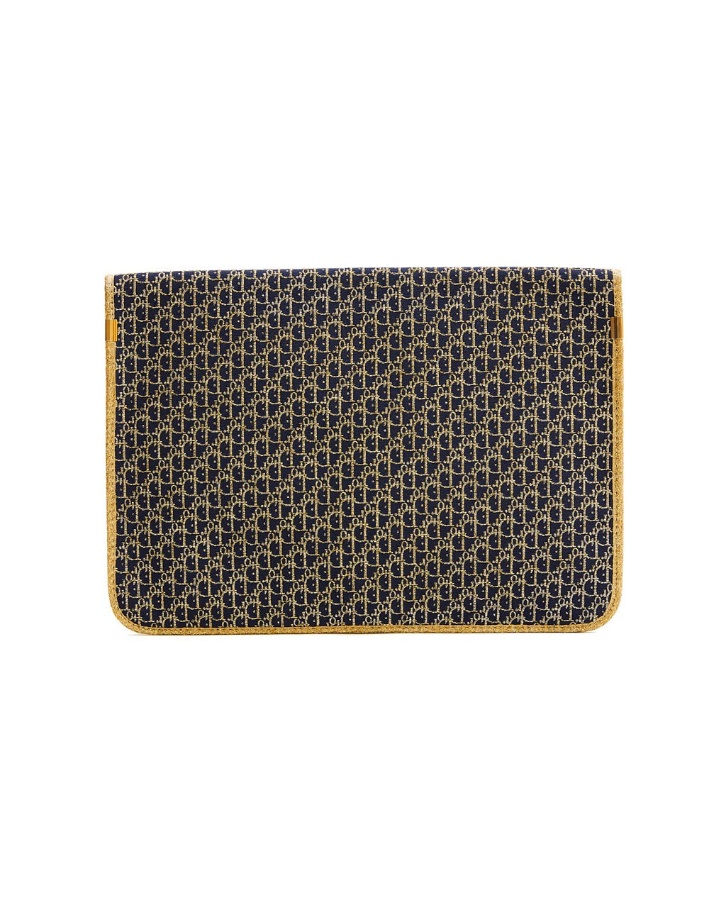 Pochette CHRISTIAN DIOR monogram doré et bleu marine