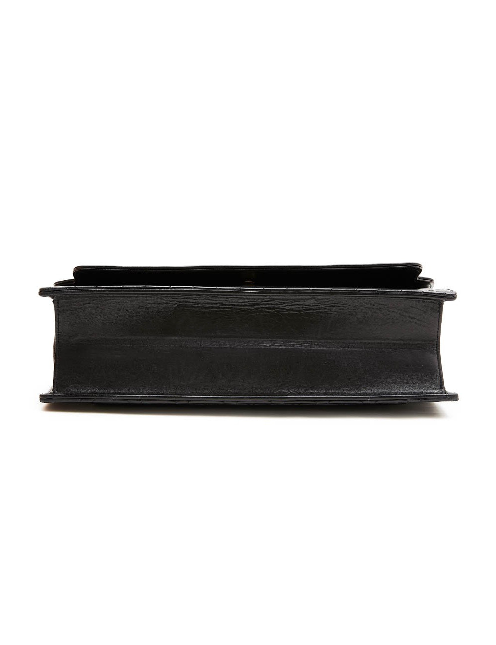 Pochette CHANEL vintage cuir matelassé noir