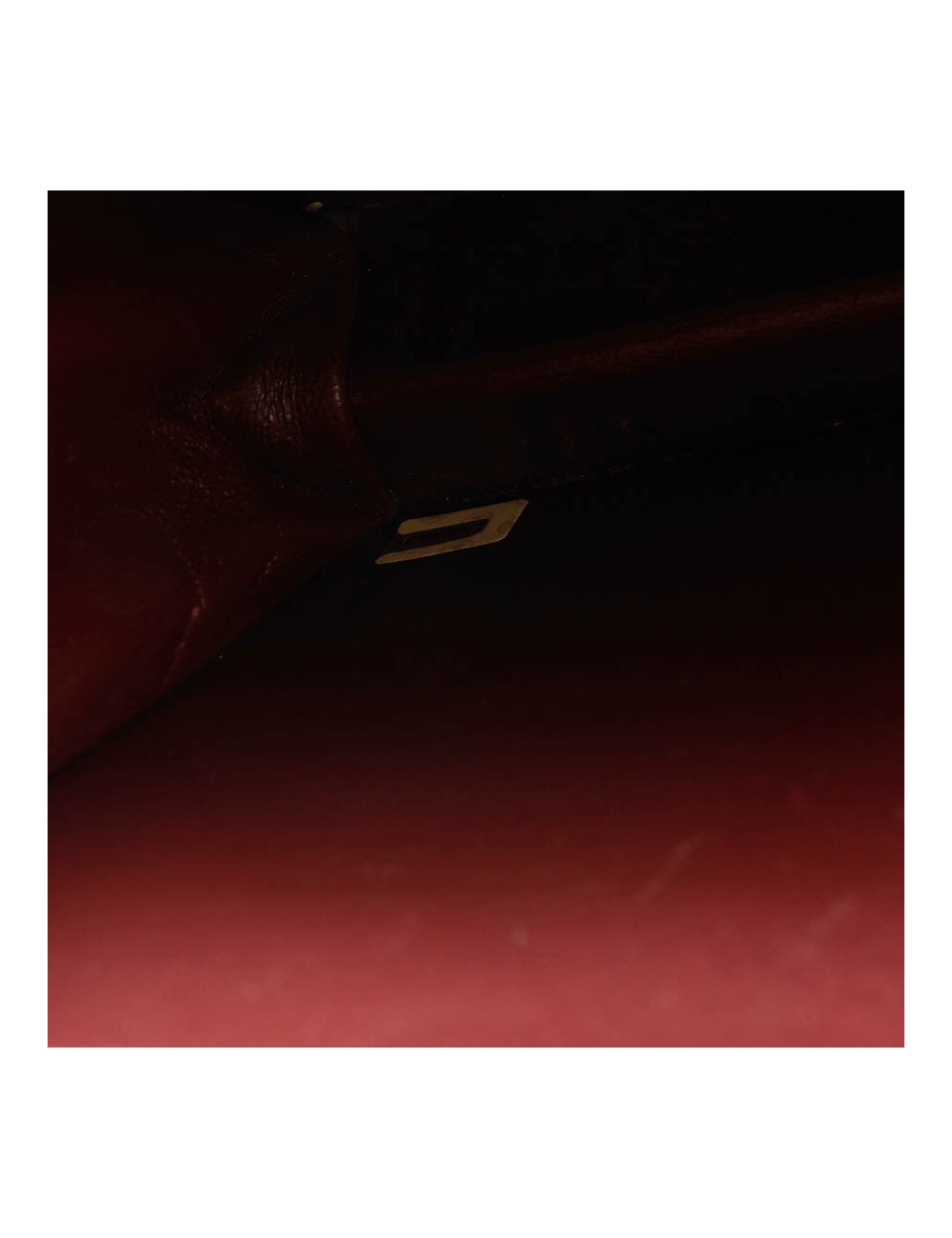 Pochette CHANEL vintage cuir matelassé noir