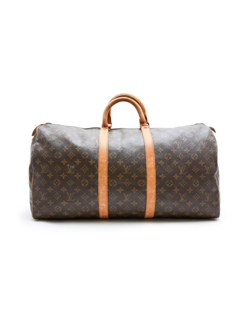 LOUIS VUITTON Keepall 55 bag in brown monogram canvas