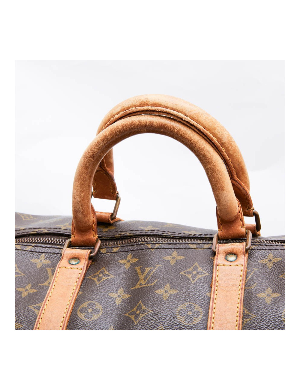 LOUIS VUITTON Keepall 55 bag in brown monogram canvas