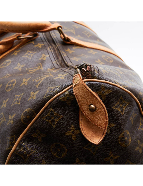 Sac Keepall 55 LOUIS VUITTON toile monogram marron