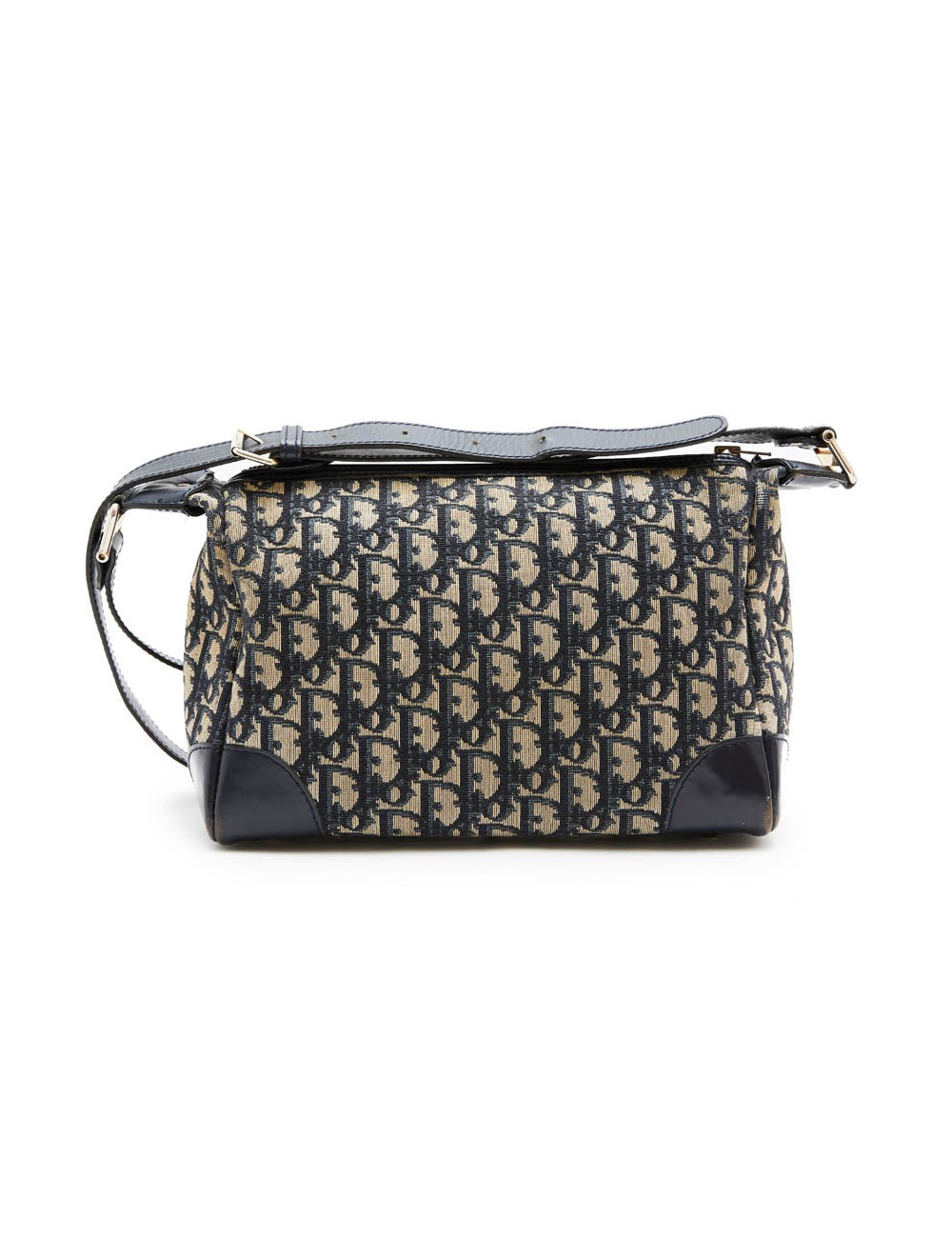 CHRISTIAN DIOR vintage bag in blue monogram canvas