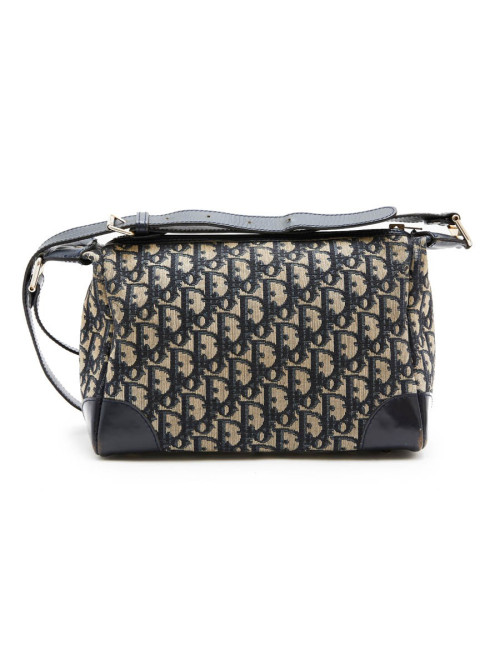 CHRISTIAN DIOR vintage bag in blue monogram canvas