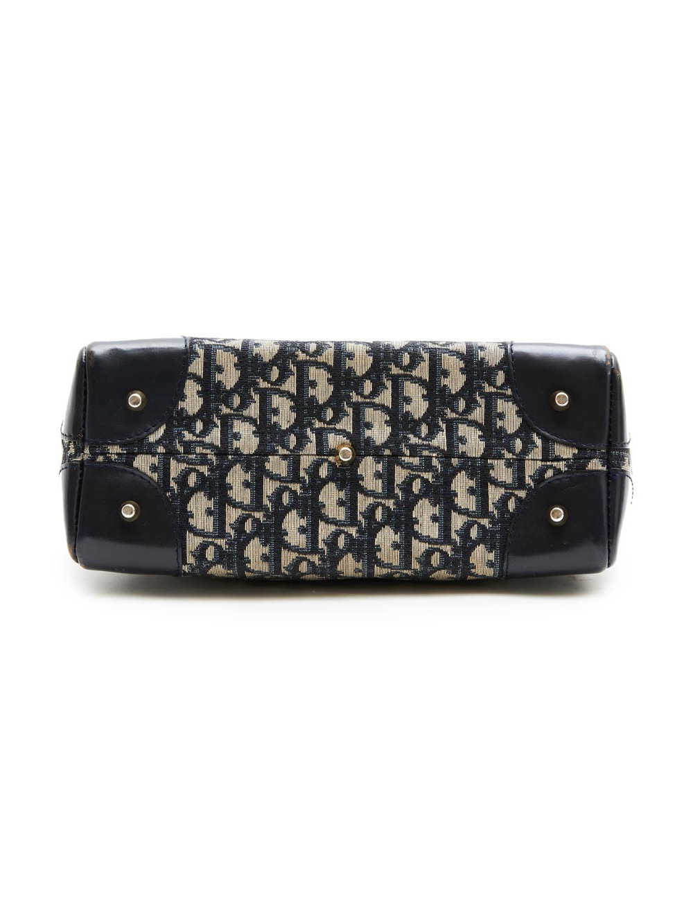 CHRISTIAN DIOR vintage bag in blue monogram canvas