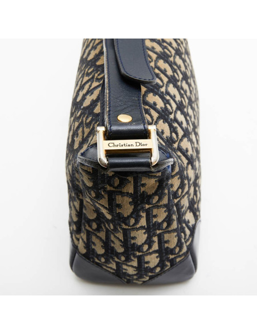 CHRISTIAN DIOR vintage bag in blue monogram canvas