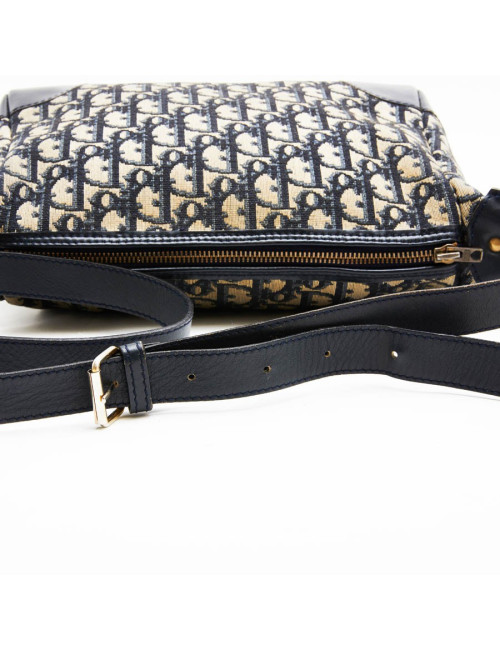 CHRISTIAN DIOR vintage bag in blue monogram canvas