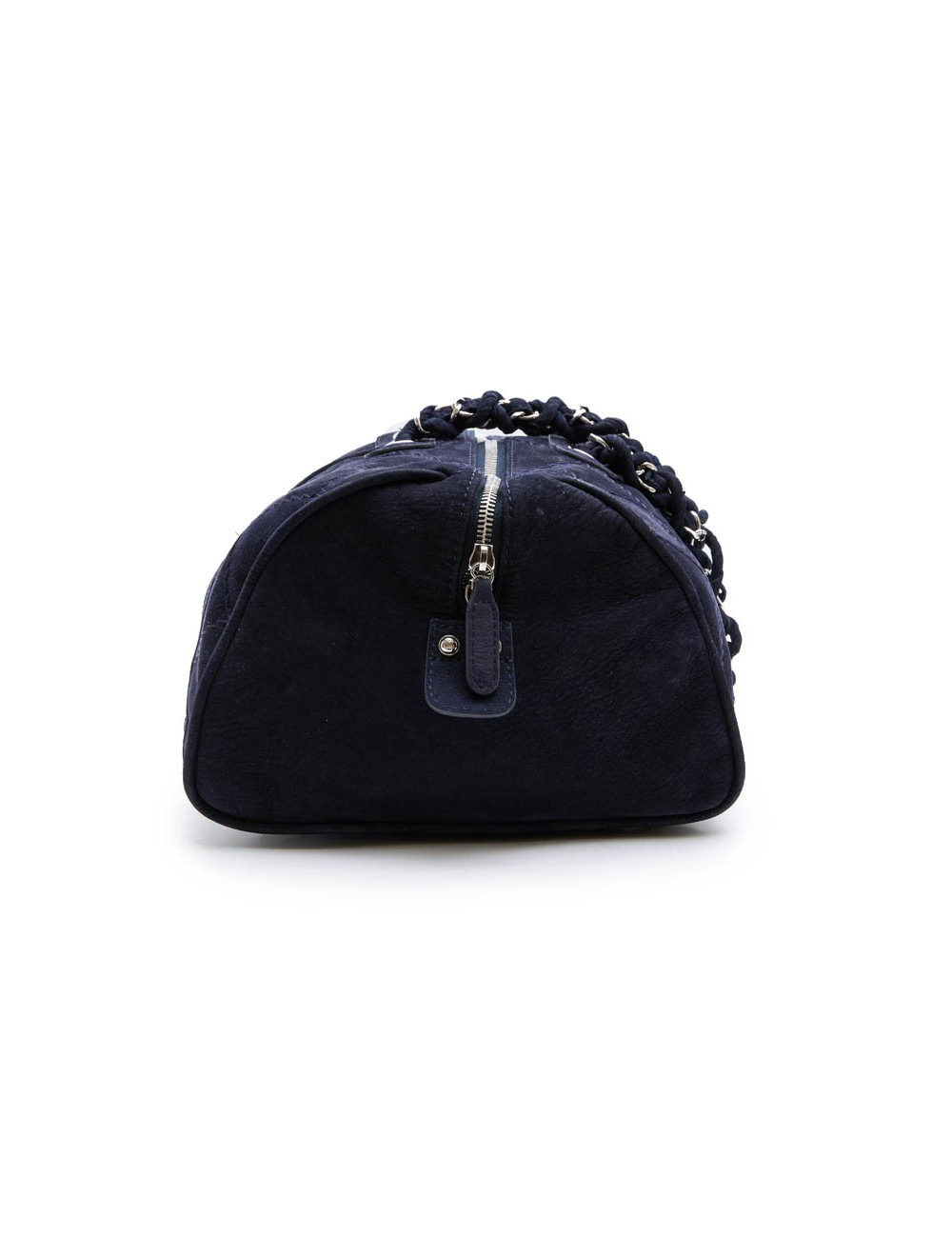 Sac cabas CHANEL veau velours bleu marine 