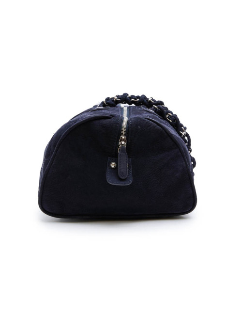 Sac CHANEL veau velours bleu marine