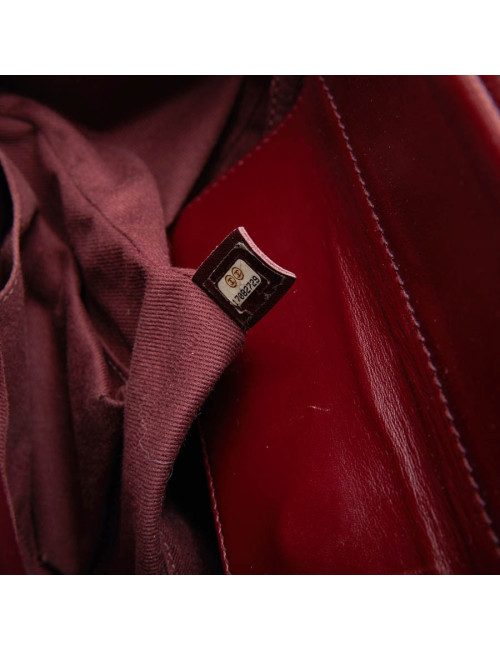 CHANEL tote bag in burgundy quilted leather