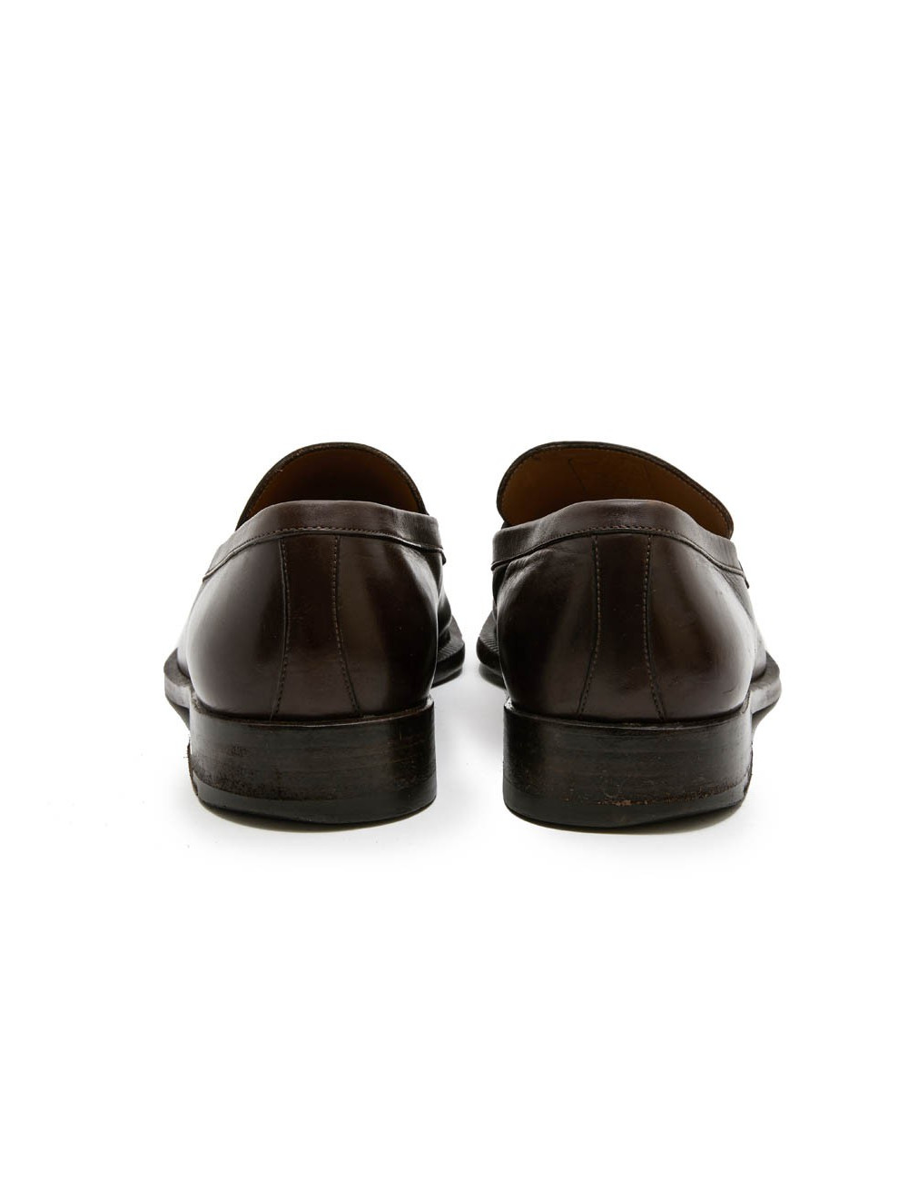 Mocassins LOUIS VUITTON cuir marron