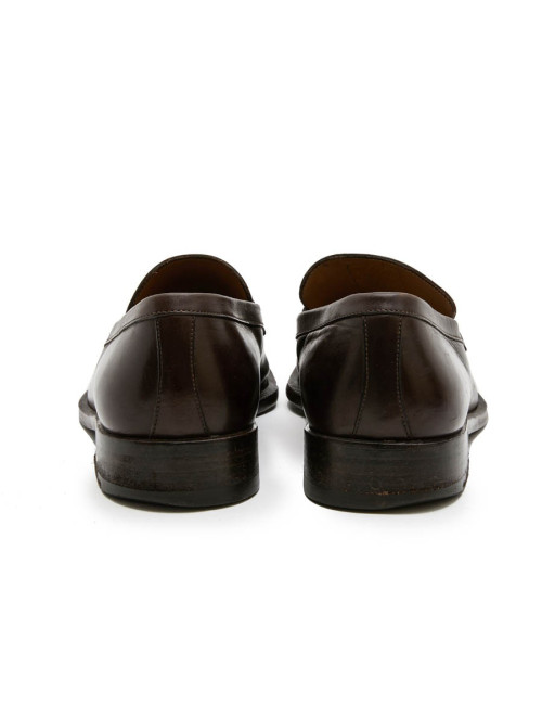 Mocassins LOUIS VUITTON cuir marron