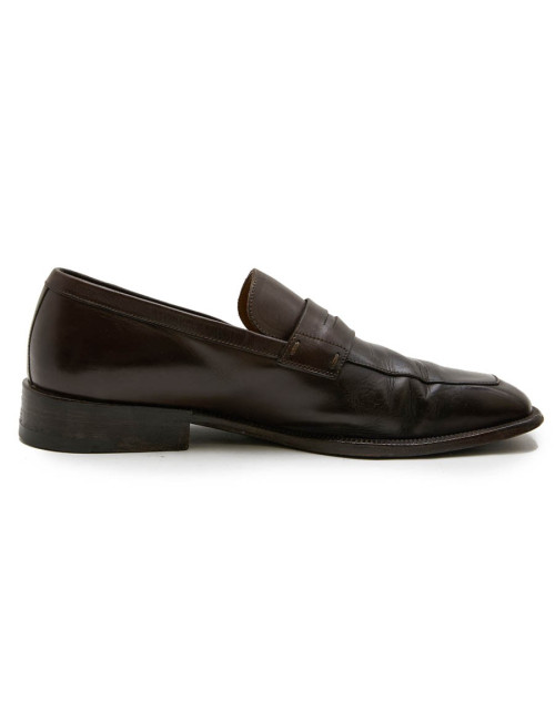 Mocassins LOUIS VUITTON cuir marron