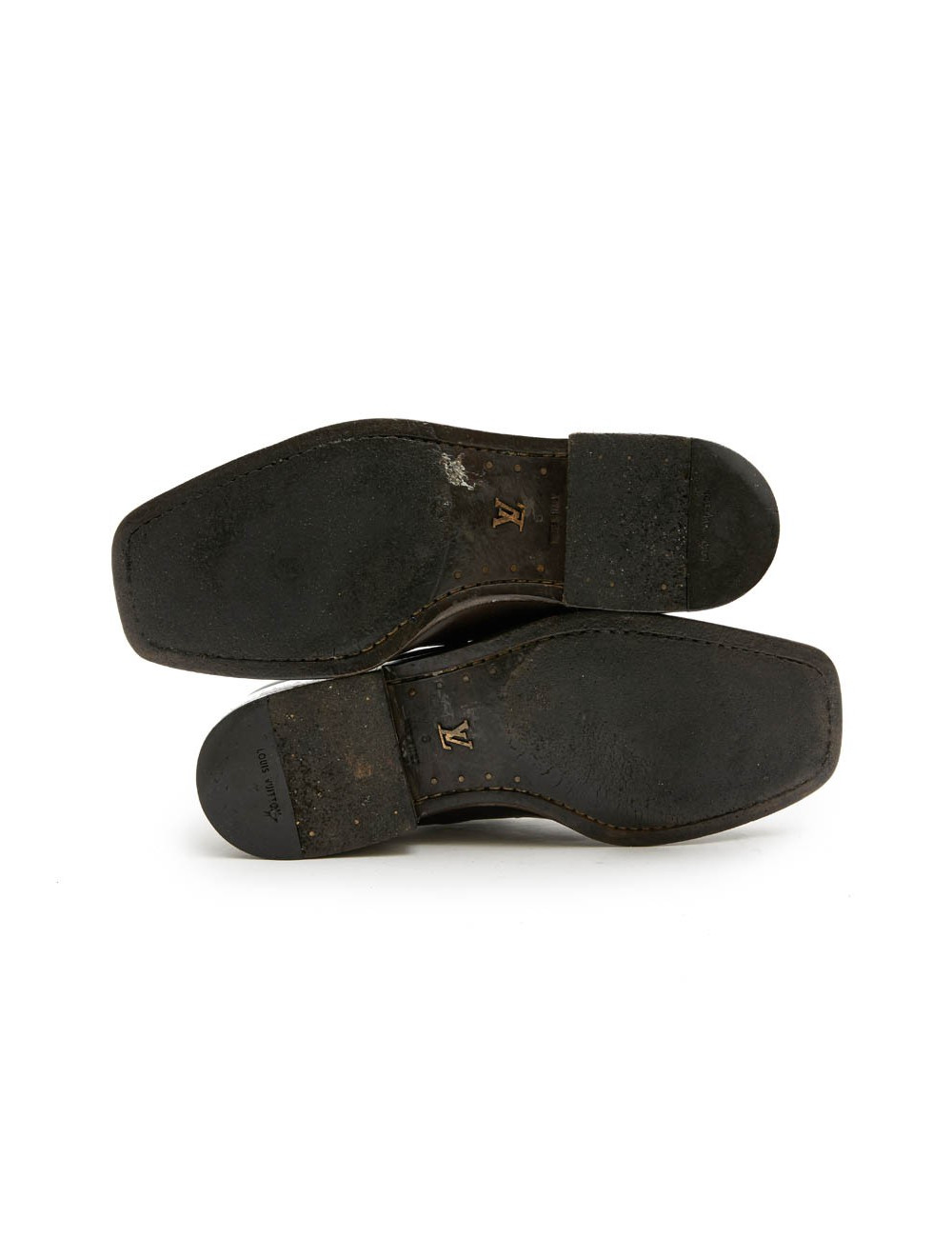 Mocassins LOUIS VUITTON cuir marron