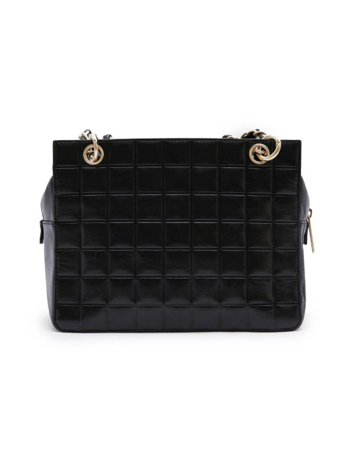 CHANEL tote bag in black quilted leather