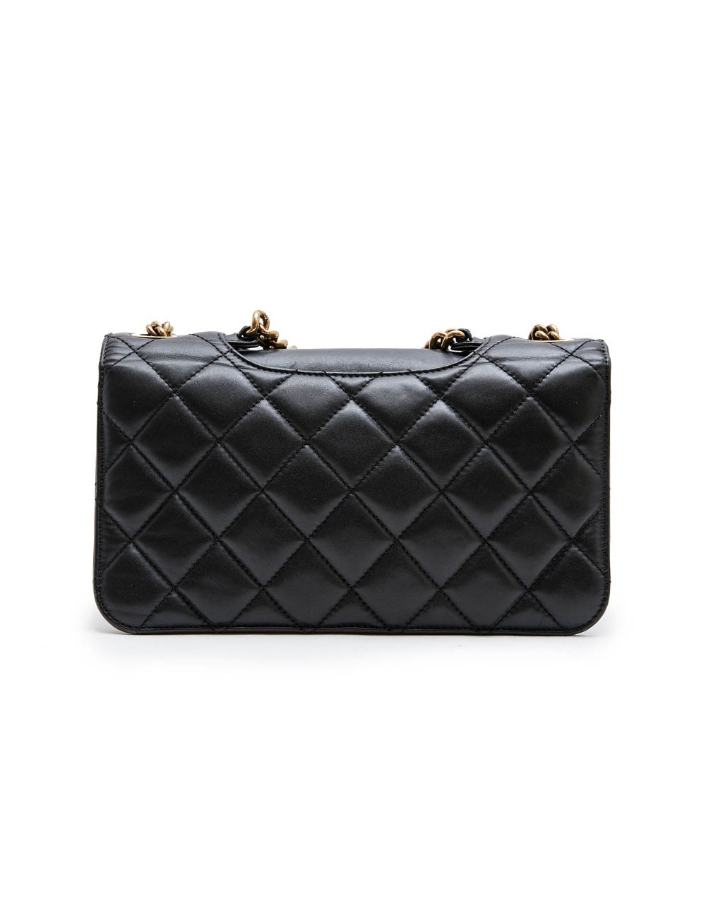 Sac "Pondicherry" CHANEL cuir matelassé noir