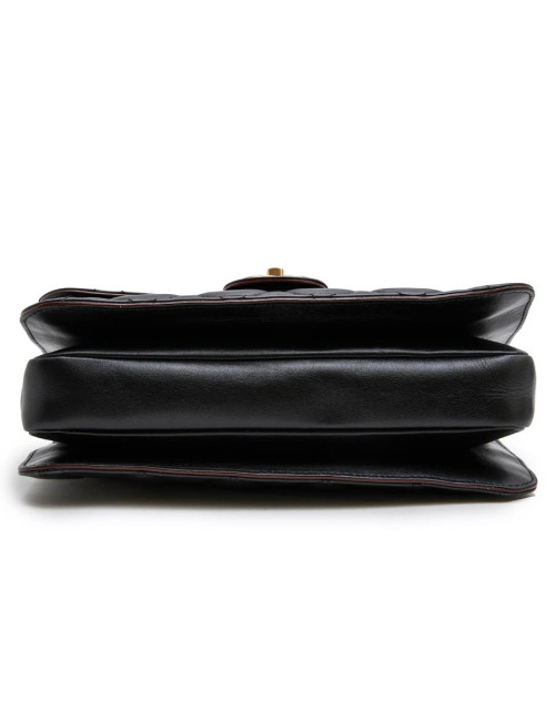 Sac "Pondicherry" CHANEL cuir matelassé noir