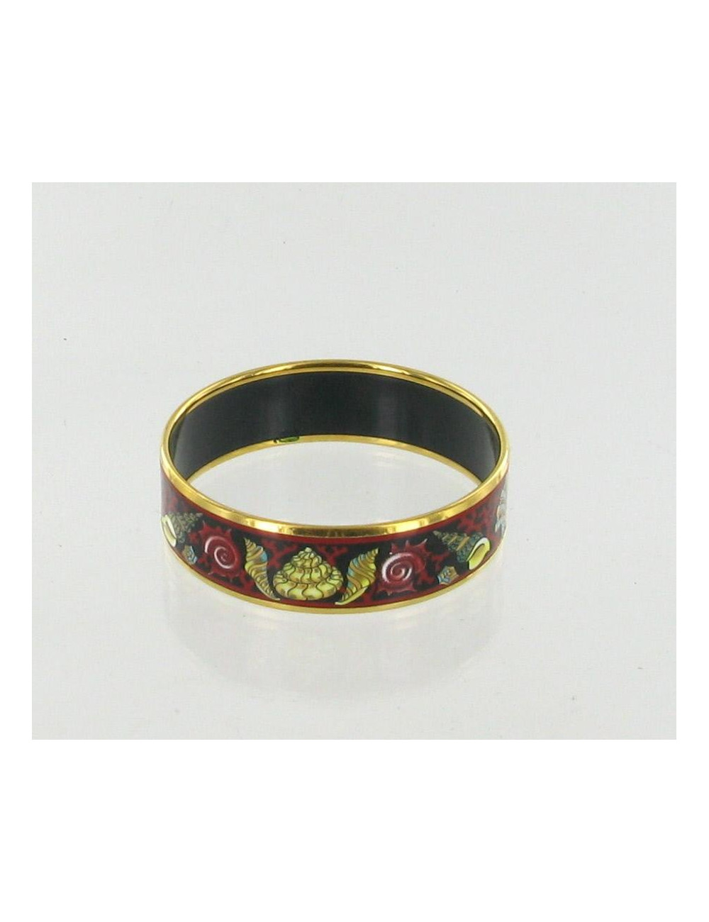 Bracelet HERMES  en émail "Coquillage"