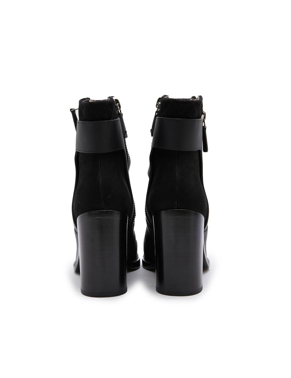 CHANEL ankle boots in black leather T38,5 