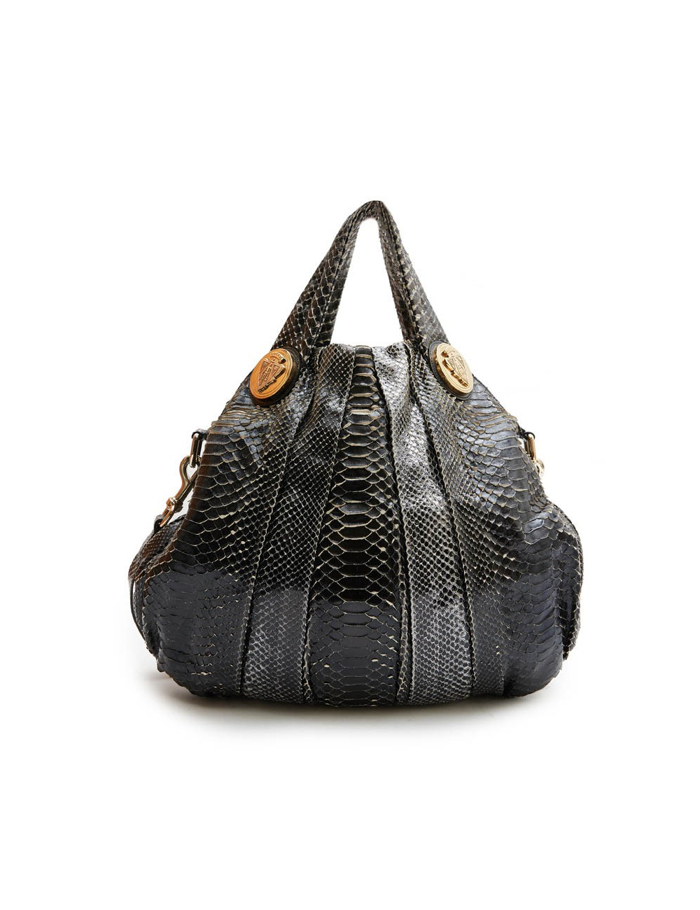 Sac GUCCI python écailles noir et blanc