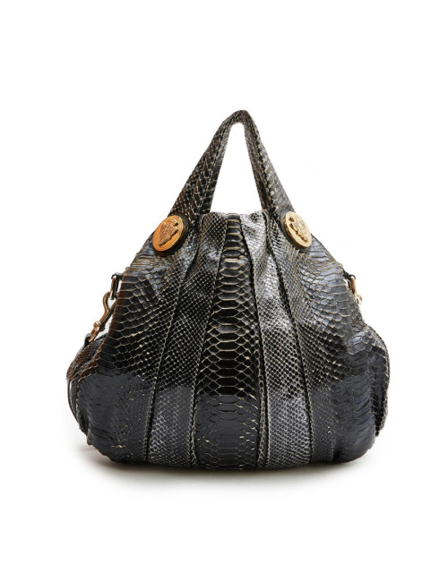 Sac GUCCI python écailles noir et blanc