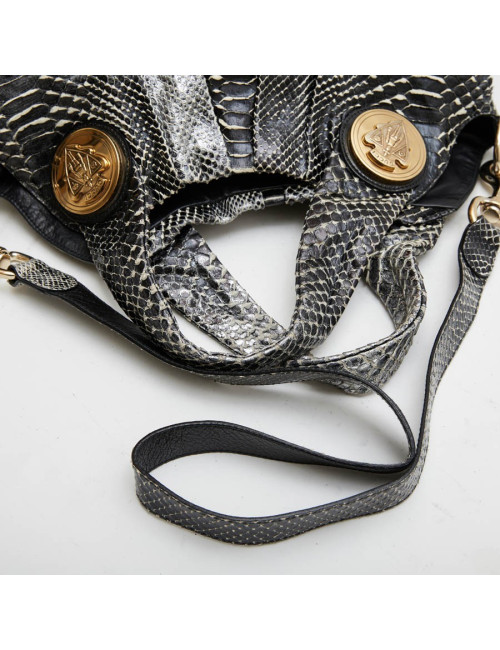 Sac GUCCI python écailles noir et blanc