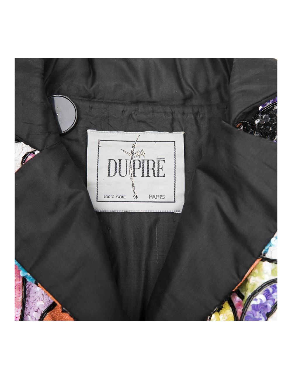 Blouson YSA DUPIRE T 40 Pailettes multicolores