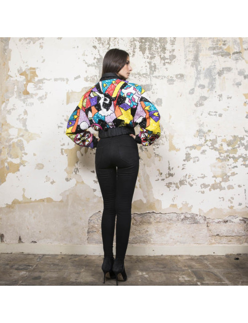 Blouson YSA DUPIRE T 40 Pailettes multicolores