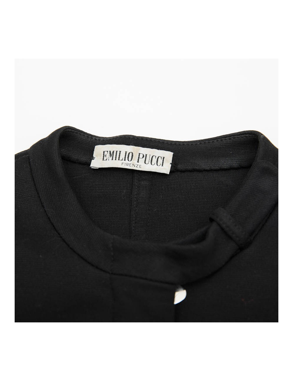 EMILIO PUCCI jacket in black jersey with printed patterns T38