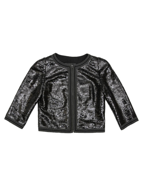 Veste 34 CHANEL à sequins noirs