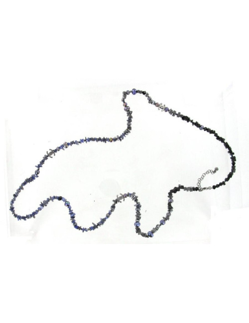 Sautoir CHANEL éclats de pierre et perles