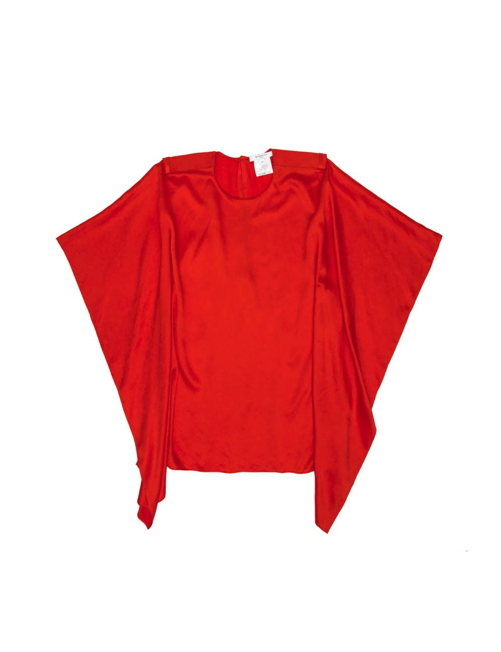 Blouse T 38 GIVENCHY en soie rouge vif