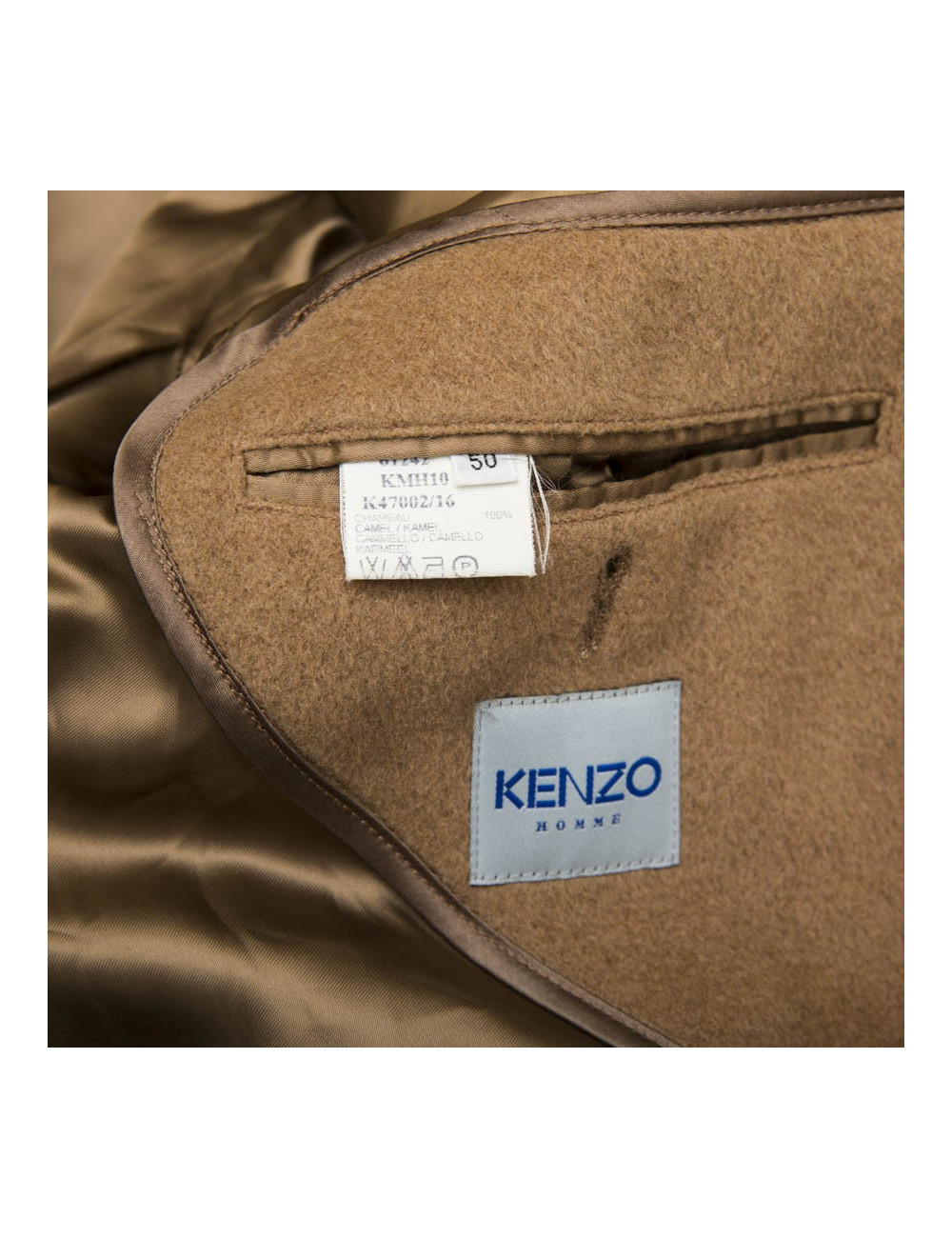 Manteau KENZO  camel T 50 Homme