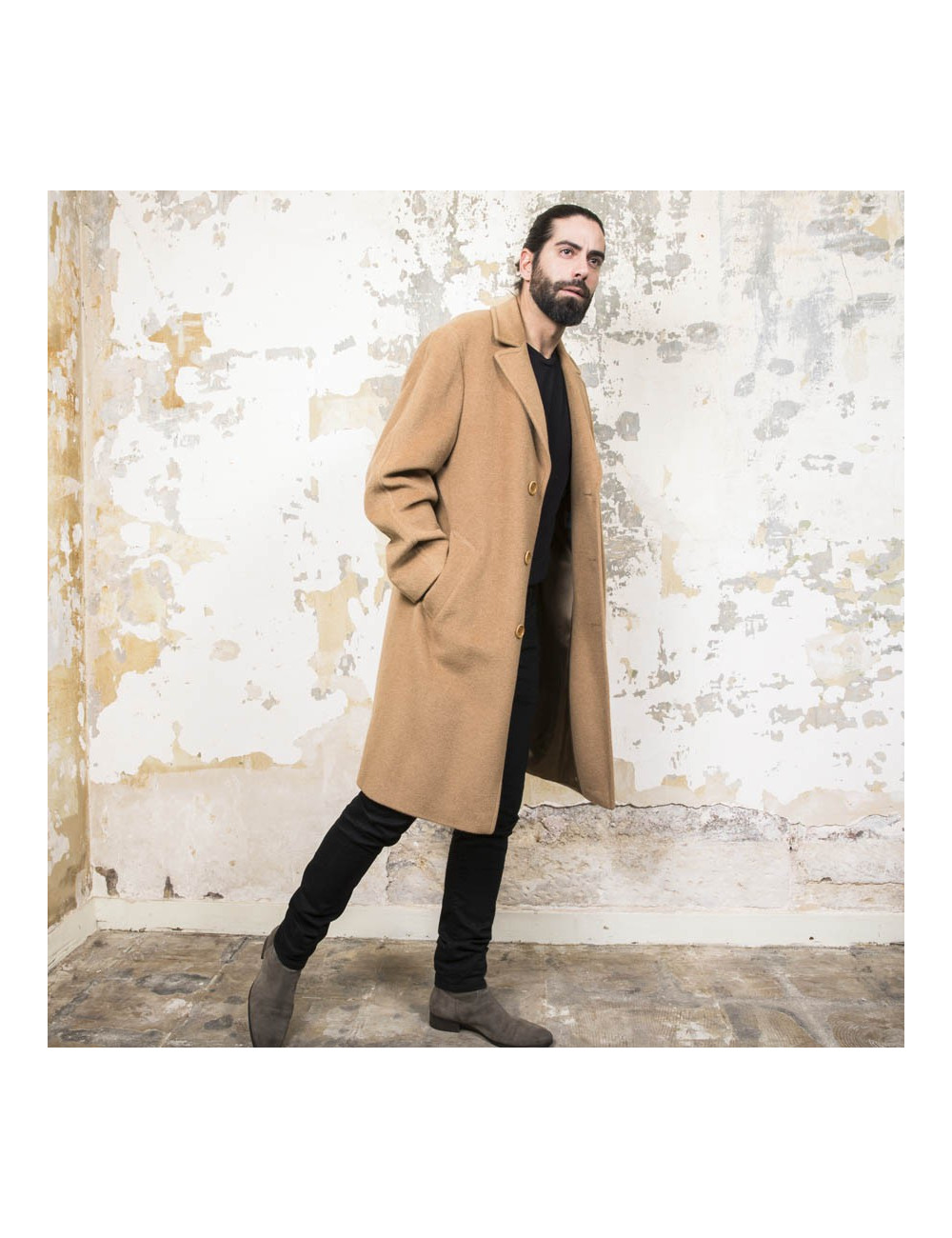 Manteau KENZO  camel T 50 Homme