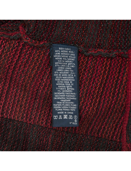 Gilet RALPH LAUREN col en plume noire