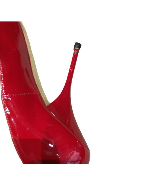 GIANMARCO LORENZI T37 red patent leather pumps