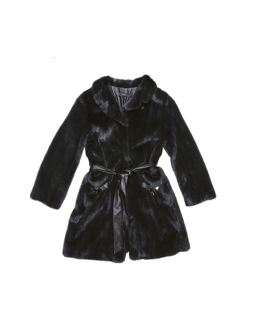 Manteau RIZAL T40   en vison bleu nuit 