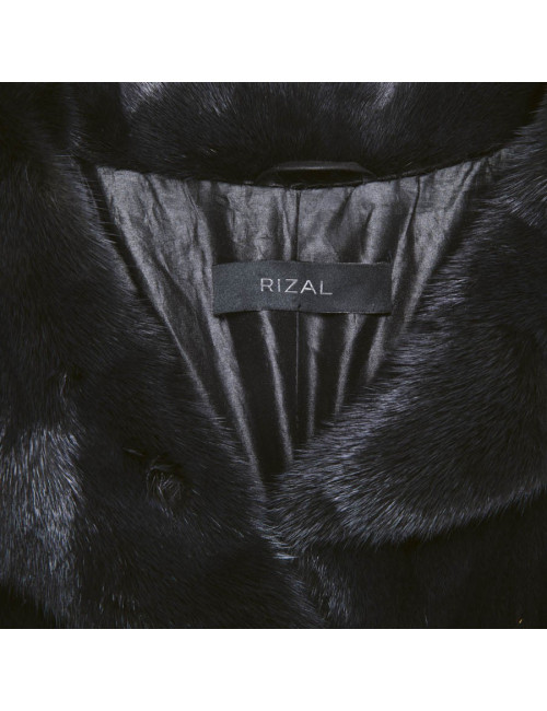 Manteau RIZAL T40   en vison bleu nuit 