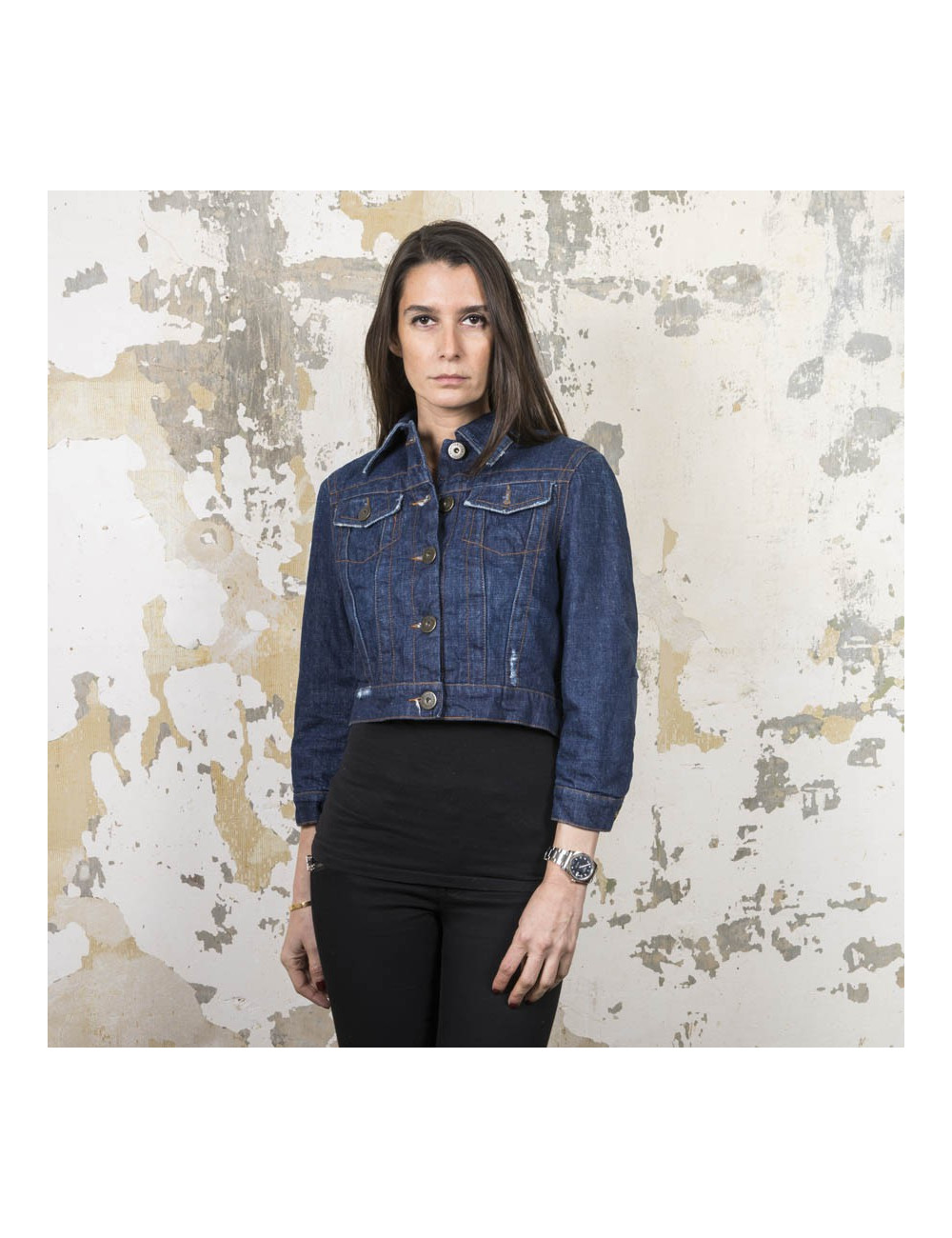 Blouson JEAN PAUL GAULTIER t 38 en toile denim