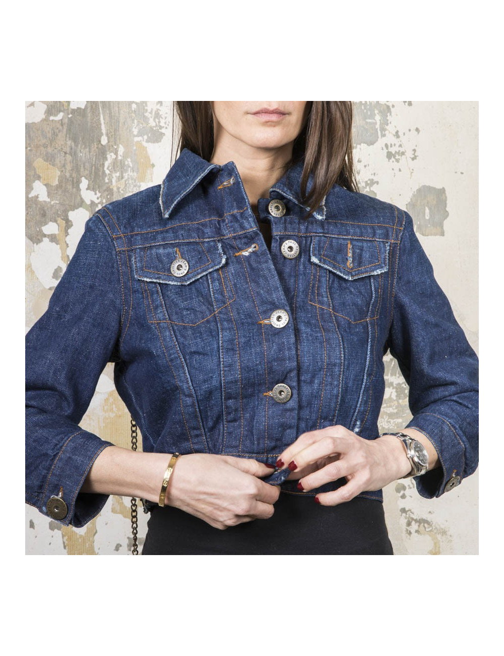 Blouson JEAN PAUL GAULTIER t 38 en toile denim